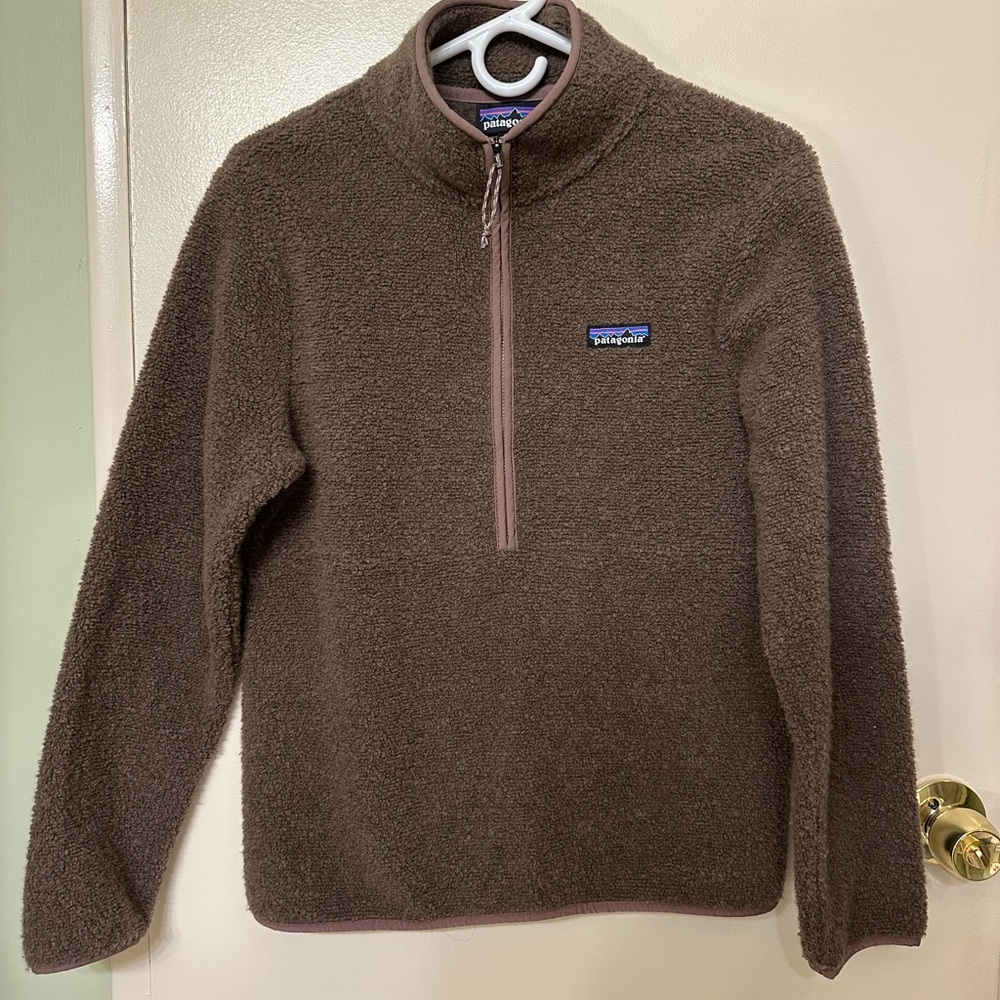 Patagonia Brown Zip Up Sweater